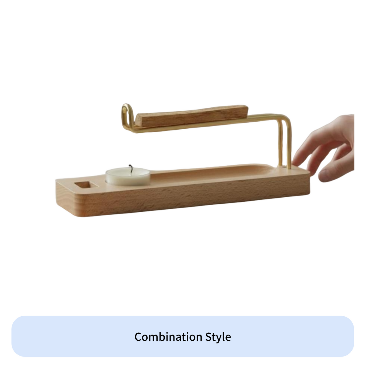 Incense Stick Burner 4 in 1 Design Home Decor Multi Purpose Use Minimalist Style for Meditation Lovers, Homeowners, Bedroom, Spa
