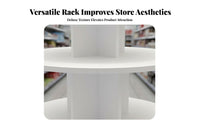 Versatile Use Retail Island Display Organized Presentation Merchandise Display Stand Easy Assembly Tiered Product Shelf Sturdy Structure for Merchandisers, Small Business Owners, Gift Shop, Convenience Retail S, Temporary Shops, Farmers Markets