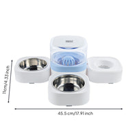Pet Feeding Station with Automatic Water Dispenser No-Cost for Indoor
