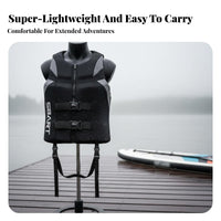 Lightweight and Comfortable Adult Life Jacket Long-Lasting Construction High Buoyancy Safety Vest Ergonomic Design for Boating, Kayaking