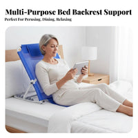 Foldable Bed Lounger Ergonomic Design Adjustable Backrest Anti-Slip Base