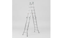 Foldable Multi-Position Ladder Aluminum Multi Position Ladder Heavy-Duty Anti-Slip for Homeowners, Handymen, Home Improvement, Garage, Attic Access