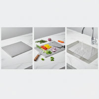 Hygienic Stainless Steel Cutting Board Easy-to-Clean Metal Cutting Board Dishwasher Safe Non-Absorbent for Kitchen
