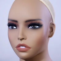 欧美欧美化妆假人头模假发饰品展示双肩半身女模特头PVCMannequin