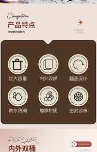太空人垃圾桶家用客厅轻奢翻盖高颜值创意卧室大容量带盖收纳纸篓