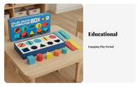 Develops Hand-Eye Coordination Color Shape Sorting Box Sturdy Wood Construction Shape and Color Matching Toy Chunky Pieces Child-Centered Sorting Box Ideal Gift for Preschoolers, Toddlers, Kindergarten, Preschool, Nursery