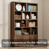Wooden Beverage Cabinet Minimalist Living Room Design Room Display Shelf Large Capacity Entryway Partition Cabinet for Homeowners, Adults, Study