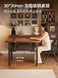 折叠麻将桌家用小型手搓四方桌子正方形餐桌简易棋牌桌掼蛋专用桌
