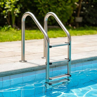 5-Step Pool Ladder Resistant Stainless Steel Pool Ladder Heavy Duty for Hotels, in-Ground Pools