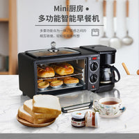 3-in-1 Multifunctional Breakfast Machine Toaster Mini Oven 110V/220V