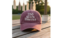 Distressed Finish USA 250th Anniversary Hat Adjustable 1776-2026 Commemorative Hat Breathable American Anniversary Baseball Cap for Patriots