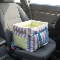 Dog Adjustable Straps Vehicle Pet Bed Wipe-Clean Transport Pet Carrier for Road Trips