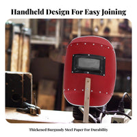 Glow Protection Handheld Metal-Joining Mask Heat Resistant Full Face Metal-Joining Guard Long-Lasting for Welders, DIY Enthusiasts