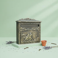 Wall Mounted Mailbox Custom Name Plate Decorative Wall Mailbox Secure Closure
