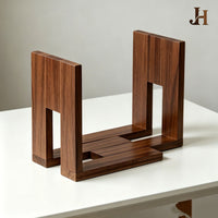 现货木质可调节黑胶唱片收纳架相册桌面文件书籍多用途整理置物架