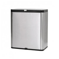 Stainless Steel Trash Container Sliding Lid Wall-Mounted Trash Container Space