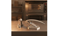 Chrome-Finished Latch Lock with Strike Block Metal Keyed Entry Door Latch Lockable Adjustable Deadlatch Easy to Install for Cabinets