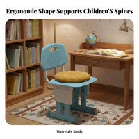 Adjustable Kids Study Desk Set Design Height Adjustable Kids Desk Set Sturdy Frame children's Ergonomic Learning Station for Bedroom, Home, Playroom