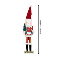 Nutcracker Days Until Christmas Calendar Freestanding Wooden Nutcracker Hand-Painted Calendar Ornament for Mantel