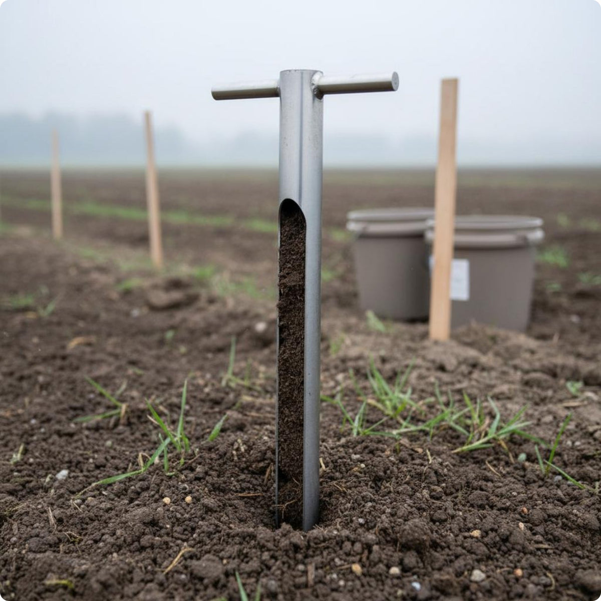 Manual Soil Auger Easy to Use Ground Boring Tool Heavy Duty Steel