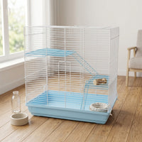 Multi-Level Hamster Cage for Syrian Hamster, 3-Tier Wire Hamster Home for Large Pets, Modern Style Detachable and Customizable Habitat, All Seasons