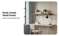 Single board storage shelfSaving Display shelf Minimalist Design for Homeowners