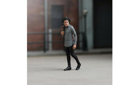 Miniature Man Figure with Jacket High Detailed Miniature Man Model Resin People Figure with Hat for Collectors