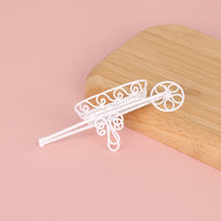 Dollhouse Miniature Garden Tools Iron Handcart Dollhouse Succulent Decoration Tabletop Ornament