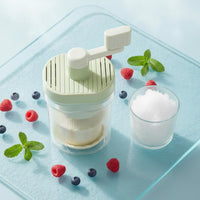Manual Ice Crusher Stainless Steel Blade Household Snow Cone Appliance