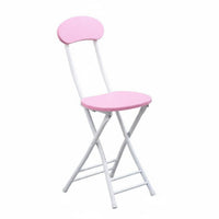 Foldable Padded foldable Chair With rear supportrest Portable Furniture Thickened Frame Temporary Seating Space-Saving for Students, Travelers, Dormitory, Dining Room, Balcony, Study