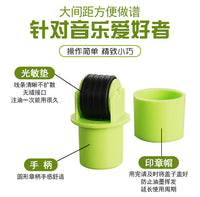 Mini Music Staff Roller Stamp Pen for Piano and Guitar Learning