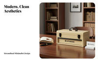 Handled Cash Box with Tray USA-inspired aesthetic Storage Container Secure Latch