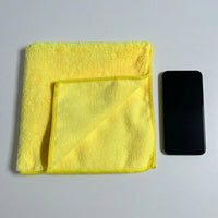 400 GSM Microfibre Towel with High-Low Pile Cleaning Cloths, 40x40cm Microfibre Towel for Car, Quick-Drying Cleaning Cloths for Glass