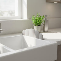 Silicone Sink Splash Guard Odorless Puffy Shaped Water Barrier for Bathroom