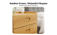 2-Drawer End Table With Drawers Nightstand Space-Saving for Guest Room, Students