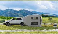 SUV Tailgate Tent with Side Awning for Camping, 5-8 Person, Auto Setup, Oxford Floor