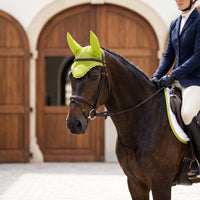 Ear Bonnet with Ruffled Edge Piped Horse Ear Bonnet Suitable fit Tack for Equestrian Training