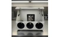 Sleeve Ports Polishing Guard Box Hinged Lid Grinding Enclosure Box Side Openings