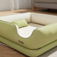 Supportive Dog Bed Tear Resistant Washable Pet Bed Head and Neck Support
