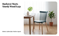 Spindle Back Chair Nordic Aesthetic Seating Furniture Long-Lasting Construction