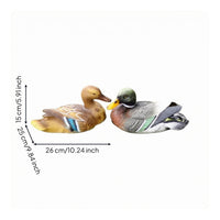 Mandarin Duck Sculptures Decorative Buoyant Duck Ornaments Texture Pond Ornaments for Garden