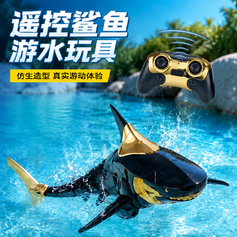 2.4G Remote Control Shark Toy Water Spraying Bionic Electric Water Toy for Boys