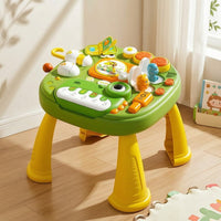 Educational Dinosaur Activity Table Interactive Toy Table with Piano Multi-Functional Child-Centered for Toddlers