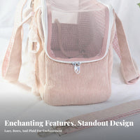Soft-Sided Mesh pet transporter Lightweight Design Soft-Sided Shoulder Tote for animals