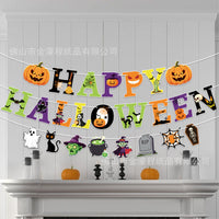Halloween Spiral Decoration Set with Ghost, Spider, Bat, Pumpkin Theme