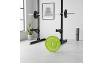 Drop Resistant Macaron Color Barbell Plate Floor Friendly Rubber Bumper Plate Multiple Weights Available Colorful Weight Disc for Women, Men, Home Gym, Strength Training, Weightlifting
