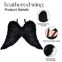 White Feather Angel Wings Props for Halloween Cosplay, Stage Performance, Photography Decoration