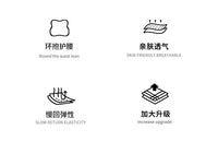 New Car Headrest and Lumbar Support Set with Two-Tone Design