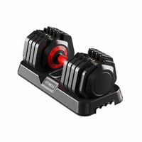 Adjustable Dumbbell Pair Space-Saving Dumbbell Pair with Base