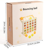Bouncing Ball Battle Tabletop Game for Hand-Eye Coordination Training, Wooden Educational Toy for Kids and Seniors
